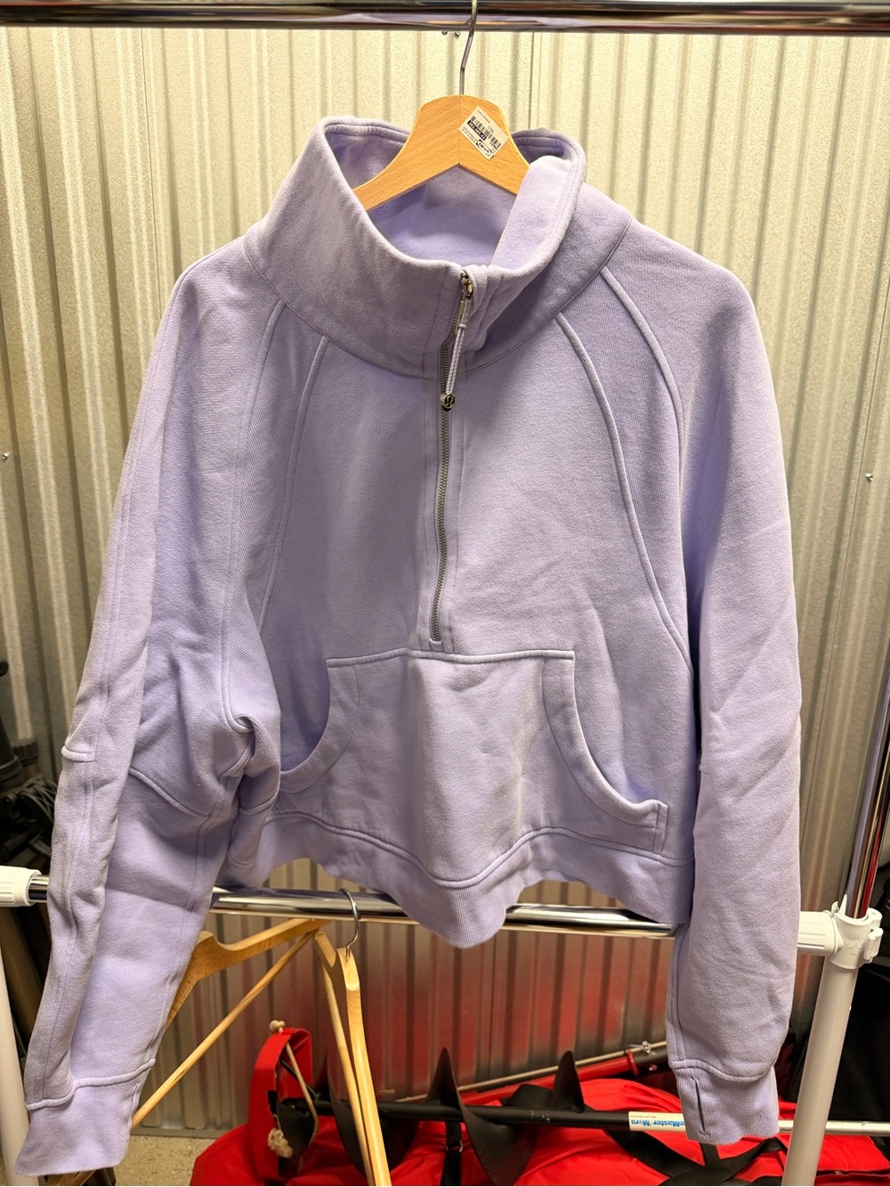 Lululemon Scuba Oversized Funnel Neck Half Zip - XL/XXL - Lilac Smoke